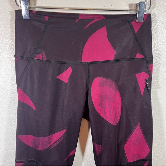 LULULEMON All Sport Crop Leggings Back Spin Stroke Dashing - Picture 4 of 12